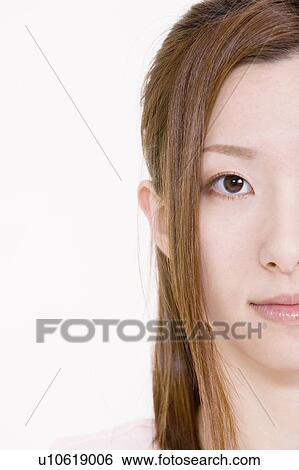 Close Up of Young Woman View Large Photo Image Stock Photograph - Close Up of Young Woman. Fotosearch