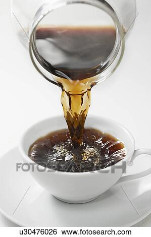 Coffee Being Poured View Large Photo Image Stock Photograph - Coffee Being Poured. Fotosearch