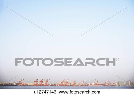 Commercial Dock Crane Architecture Sky Copy Space View Large Photo Image Stock Image - Commercial Dock Crane Architecture Sky Copy Space. Fotosearch