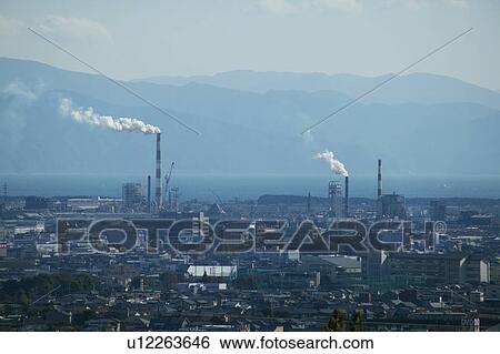 Factories View Large Photo Image Stock Photograph - Factories. Fotosearch