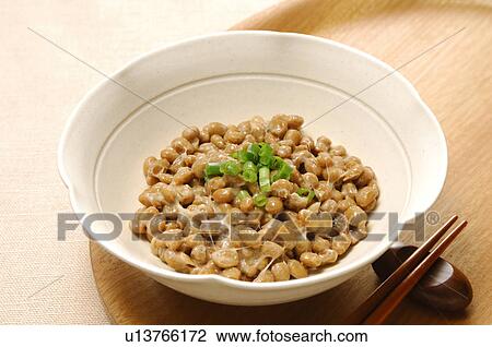 Stock Image - Fermented Soybeans. Fotosearch