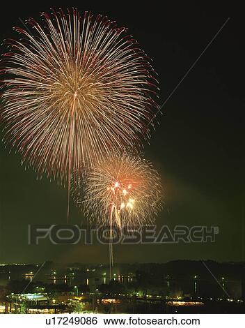 Fireworks View Large Photo Image Stock Photograph - Fireworks. Fotosearch