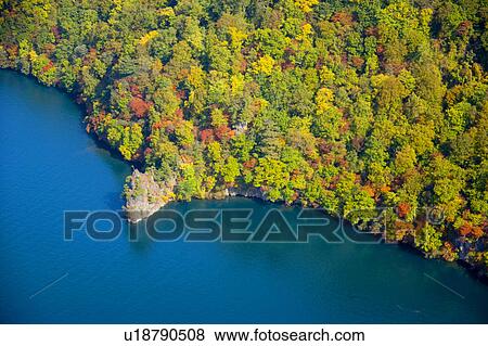 Stock Photo - Forest at Towada Lake. Fotosearch