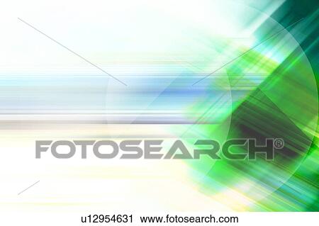 Stock Image - Green Geometric Abstract Image. Fotosearch