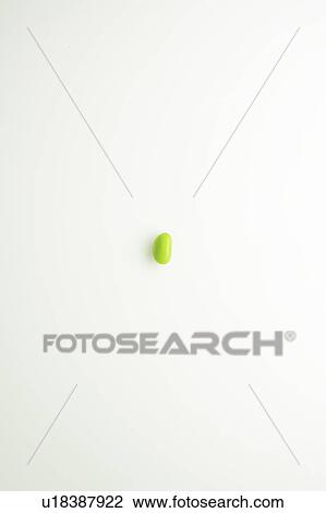 Stock Image - Green Jellybean. Fotosearch