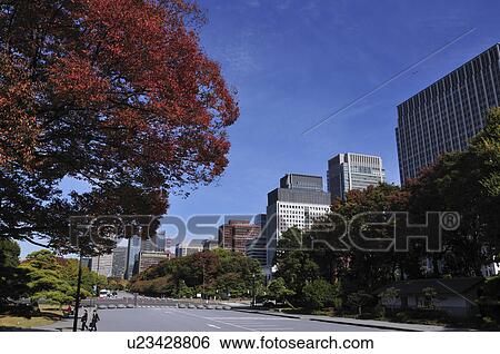Stock Photograph - Imperial Palace Plaza in Autumn. Fotosearch