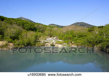 Stock Photography - Jigoku Pond Water Mt. Rokkoda Tree Forest. Fotosearch