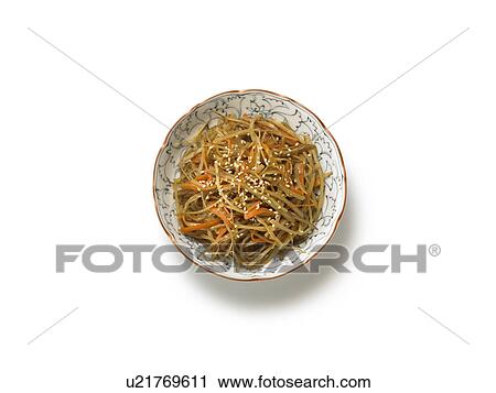 Stock Image - Kinpira-dish with Japanese Radish. Fotosearch