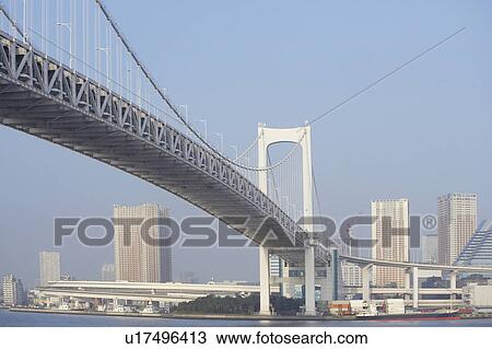 Low Angle View Rainbow Bridge Architecture Sea View Large Photo Image Stock Image - Low Angle View Rainbow Bridge Architecture Sea. Fotosearch