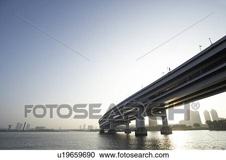 Low Angle View Rainbow Bridge Architecture Sea View Large Photo Image Stock Image - Low Angle View Rainbow Bridge Architecture Sea. Fotosearch