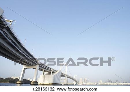Low Angle View Rainbow Bridge Architecture Sea View Large Photo Image Stock Image - Low Angle View Rainbow Bridge Architecture Sea. Fotosearch