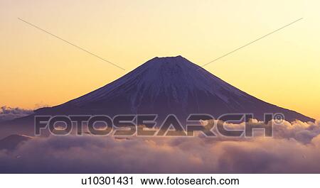 Mount Fuji at Sunset View Large Photo Image Stock Image - Mount Fuji at Sunset. Fotosearch