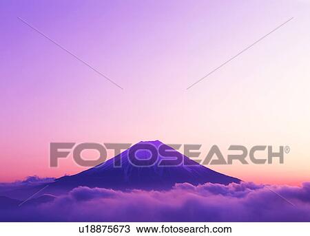 Mount Fuji at Sunset View Large Photo Image Stock Image - Mount Fuji at Sunset. Fotosearch