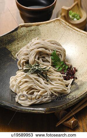 Pile of Buckwheat Noodles on Plate View Large Photo Image Stock Image - Pile of Buckwheat Noodles on Plate. Fotosearch