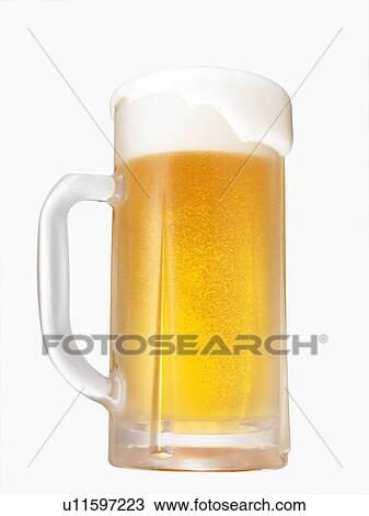Stock Image - Pint of Lager. Fotosearch
