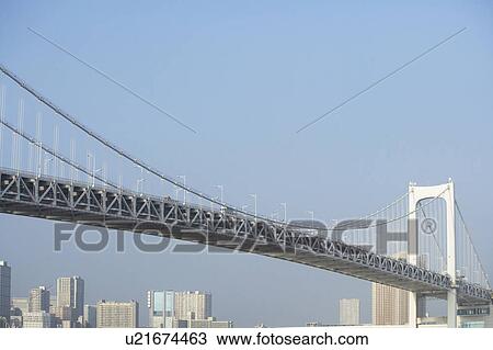 Stock Image - Rainbow Bridge Architecture Sea Sky. Fotosearch