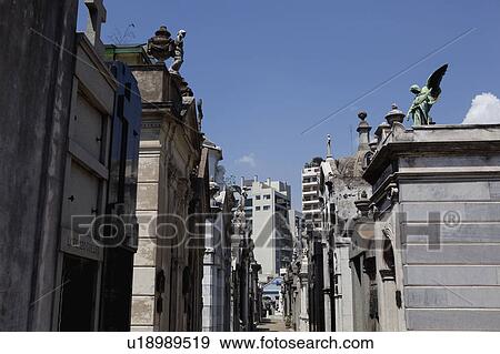 Recoleta Cemetery Architecture Ornate View Large Photo Image Stock Photo - Recoleta Cemetery Architecture Ornate. Fotosearch