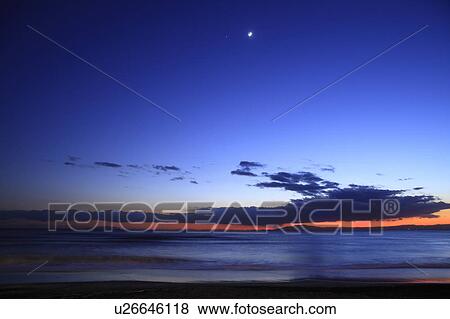 Stock Photo - Sea at Night. Fotosearch