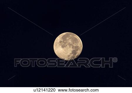Stock Image - Sky Only Full Moon Nature. Fotosearch
