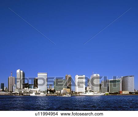 Skyline Architecture Takeshiba Dock Sea View Large Photo Image Picture - Skyline Architecture Takeshiba Dock Sea. Fotosearch