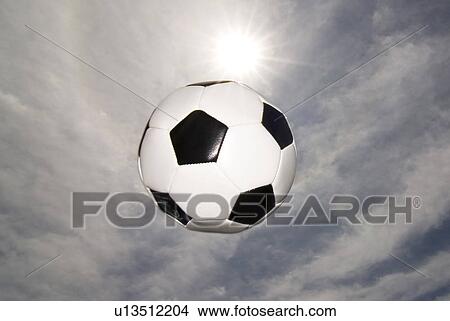 Soccer Ball Against Sky View Large Photo Image Picture - Soccer Ball Against Sky. Fotosearch