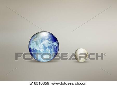 The Earth and Moon View Large Photo Image Stock Photo - The Earth and Moon. Fotosearch