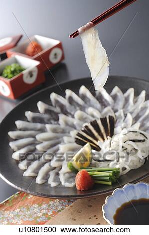 Thinly Sliced Raw Blowfish View Large Photo Image Stock Image - Thinly Sliced Raw Blowfish. Fotosearch