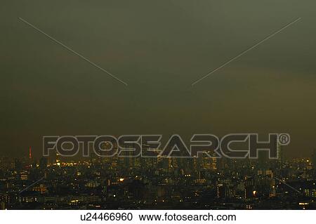 Stock Image - Tokyo At Night. Fotosearch