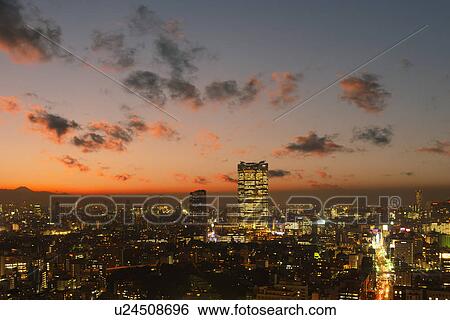Stock Photograph - Tokyo at Night. Fotosearch