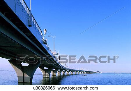 Tokyo Bay Aqua Line Bridge Architecture Sky Cloud View Large Photo Image Stock Photograph - Tokyo Bay Aqua Line Bridge Architecture Sky Cloud. Fotosearch