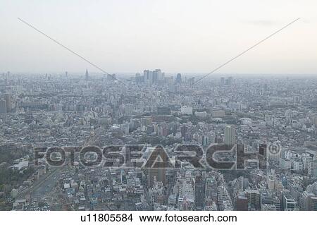 Tokyo with Shinjuku Ward in distance View Large Photo Image Picture - Tokyo with Shinjuku Ward in distance. Fotosearch