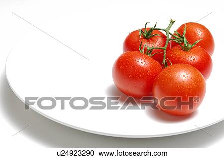 Tomatoes on Plate View Large Photo Image Stock Image - Tomatoes on Plate. Fotosearch