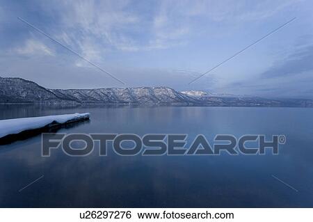 Stock Photograph - Towada Lake at Dawn. Fotosearch