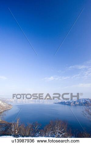 Towadako in Winter View Large Photo Image Stock Photograph - Towadako in Winter. Fotosearch