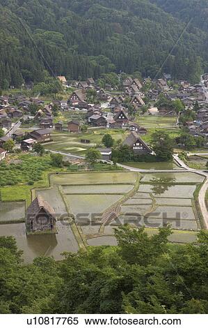 Stock Photography - Townscape House Thatched Roof Architecture. Fotosearch
