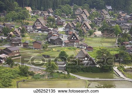 Townscape House Thatched Roof Architecture View Large Photo Image Stock Photography - Townscape House Thatched Roof Architecture. Fotosearch