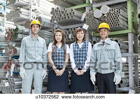 Stock Image - Warehouse Team. Fotosearch