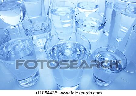 Stock Photograph - Water Glasses. Fotosearch