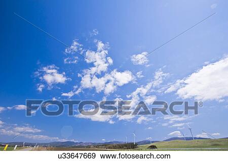 Stock Photo - Wind Farm in Rural Landcape. Fotosearch