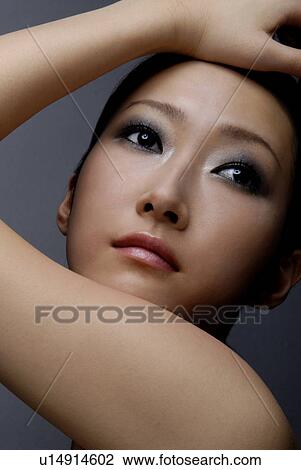 Woman Eyes Closed Make-Up Human Face Close-up View Large Photo Image Stock Image - Woman Eyes Closed Make-Up Human Face Close-up. Fotosearch