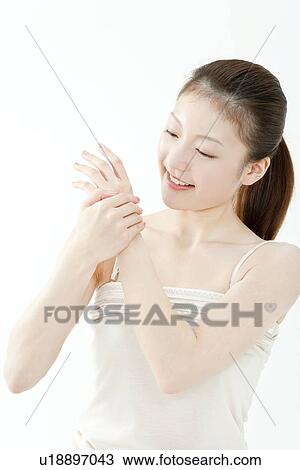 Young Woman Holding Hands View Large Photo Image Stock Image - Young Woman Holding Hands. Fotosearch