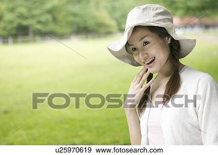 Young Woman Smiling View Large Photo Image Stock Photo - Young Woman Smiling. Fotosearch