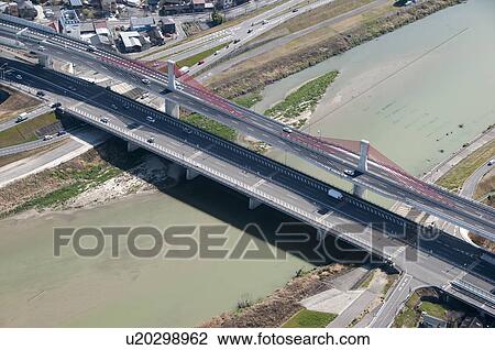 Stock Image - Akatonbo Bridge. Fotosearch