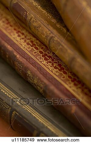 Stock Photo - Antique Books. Fotosearch