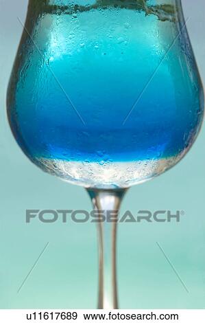 Stock Photo - Blue Cocktail. Fotosearch