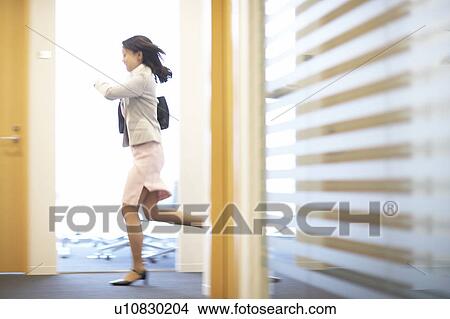 Business Woman Running View Large Photo Image Picture - Business Woman Running. Fotosearch