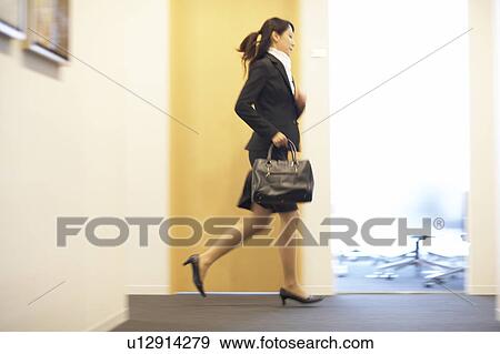Business Woman Running View Large Photo Image Stock Photo - Business Woman Running. Fotosearch