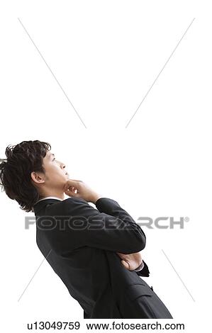 Stock Photo - Businessman contemplating. Fotosearch