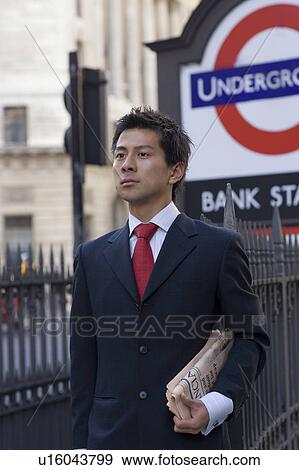Businessman Outside Undeground Station View Large Photo Image Stock Photo - Businessman Outside Undeground Station. Fotosearch