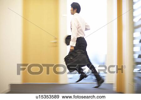 Stock Photo - Businessman Running. Fotosearch